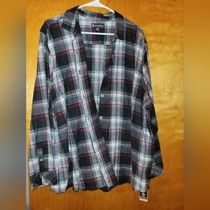 NWT Plaid Button Up